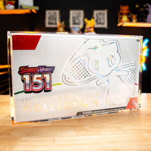 Magnetic Flip Clear Acrylic Pokemon ETB Display Case, Anti-UV Elite Trainer Box Protector, TCG Booster Box Storage Holder Factory Bulk Wholesale