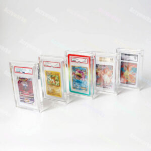 Magnetic Clear Acrylic Graded Card Display Case, Anti-UV PSA/CGC/BGS Slab Protector, Stackable Trading Card Graded Slab Storage Box OEM ODM Factory Wholesale