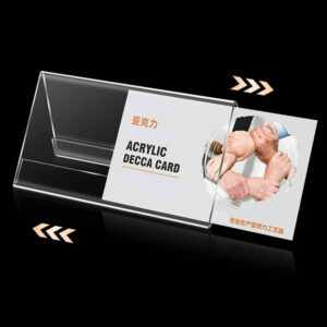 V-Shaped Insert Acrylic Table Name Card Holder, Sliding Insert Desk Tent Card Stand, Business Meeting Table Sign Holder Factory Bulk Wholesale